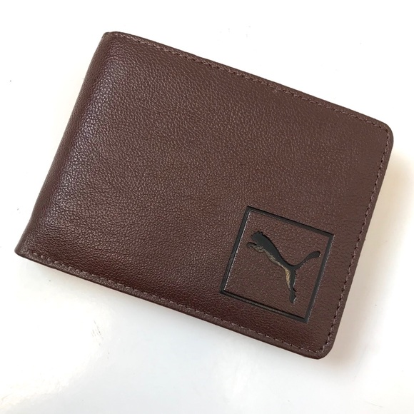 puma brown wallet